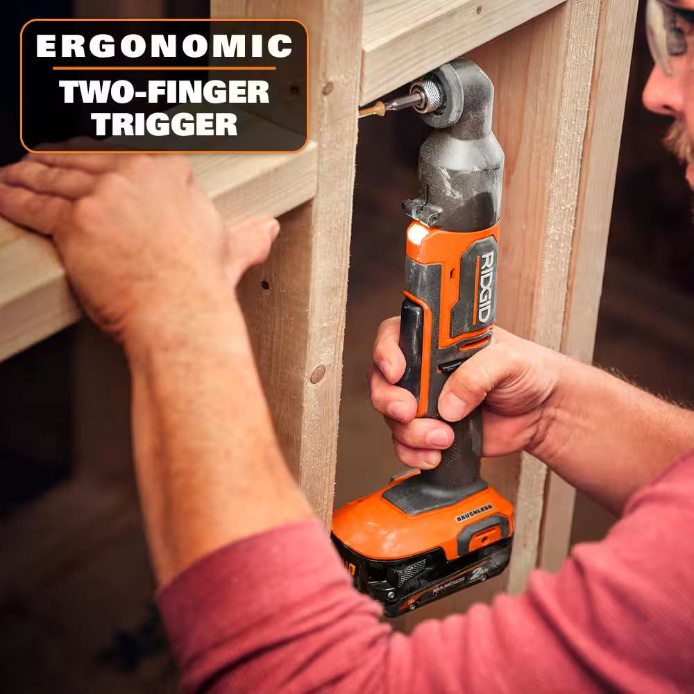 Ridgid 18V Subcompact Brushless Cordless Right Angle Impact Driver Tool Only