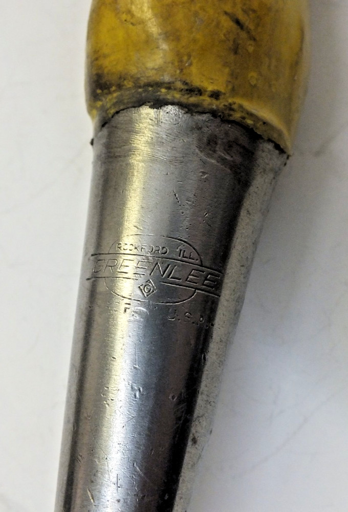 Vintage Greenlee 2” Beveled Edge Chisel - Damaged Handle
