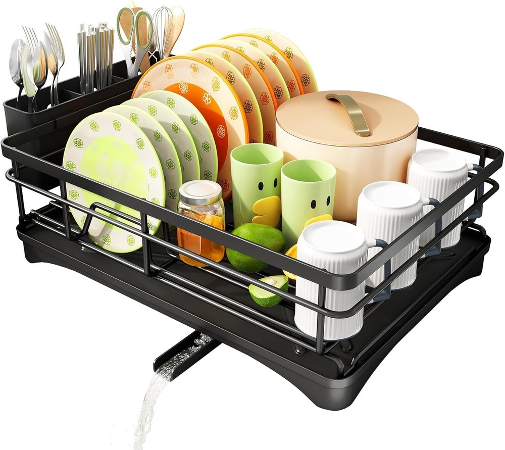 Dish Drying Rack Stainless Steel Dish Rack for Kitchen Counter, Large Capacity