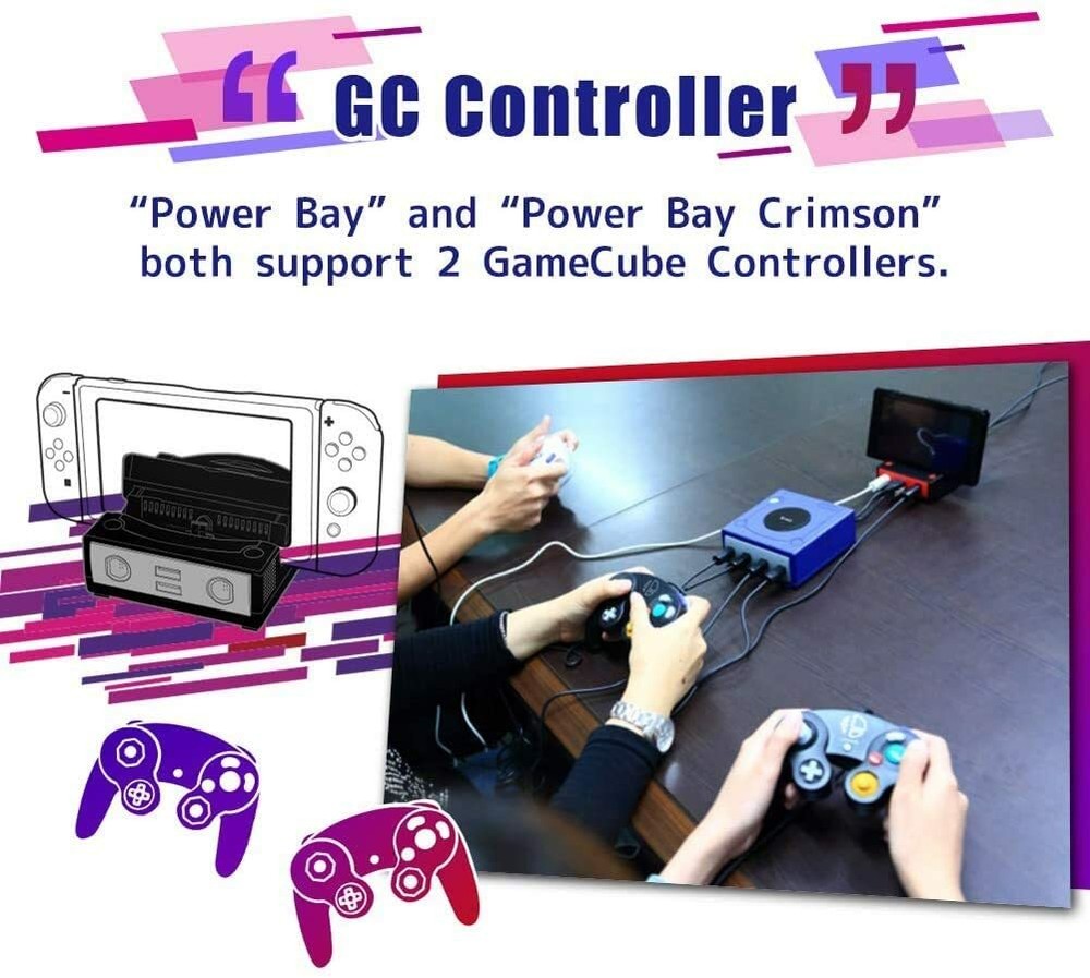 Brook Power Bay Crimson for the Nintendo Switch without Bluetooth