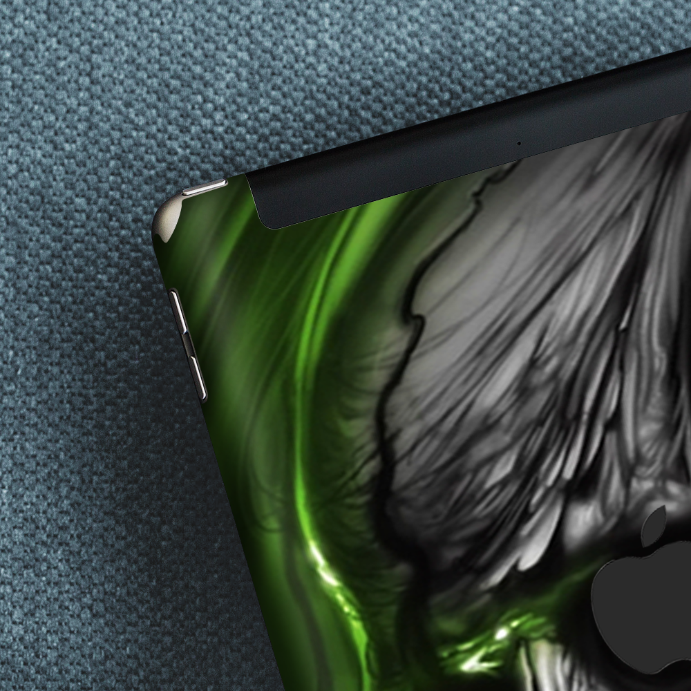 Skins Decal Wrap for Apple iPad 9.7 2017-Dark Skull