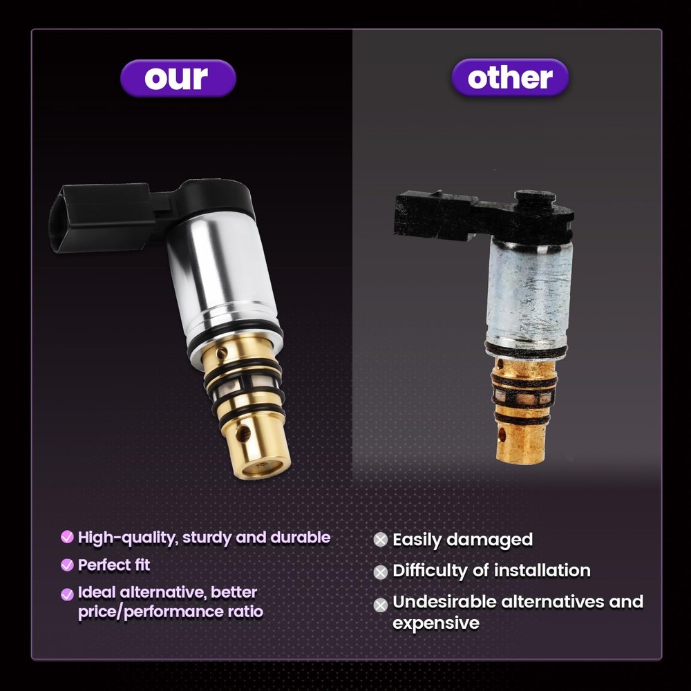 1K0820803E AC Compressor Control Solenoid Valve Compatible with 2006-2015 A-u...