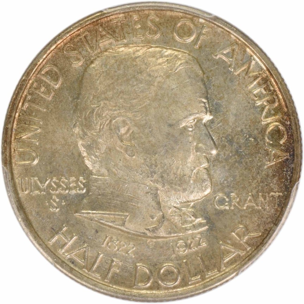 Grant Commemorative Silver Half Dollar 1922 MS65 PCGS