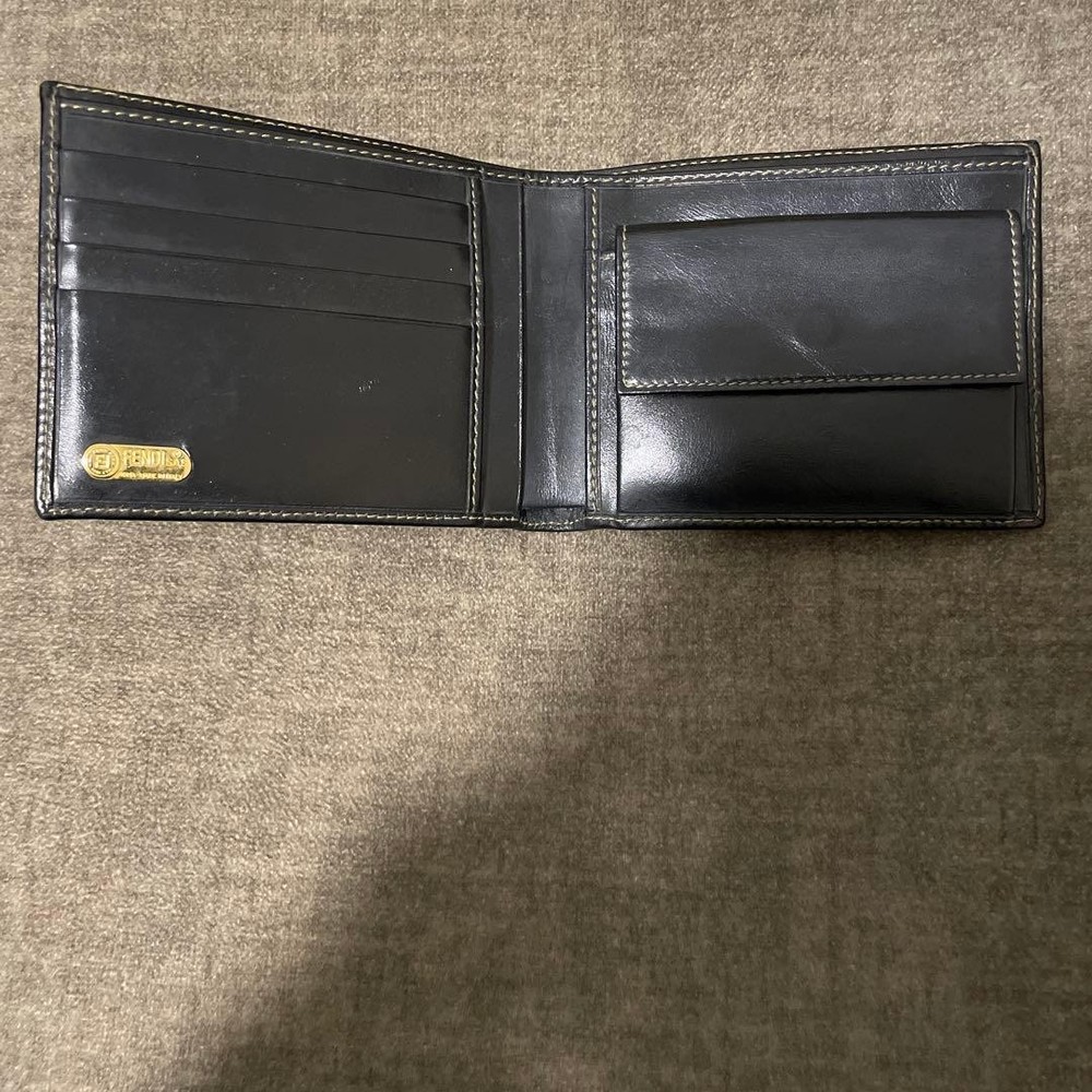 FENDI Two-Fold Wallet Black/Brown