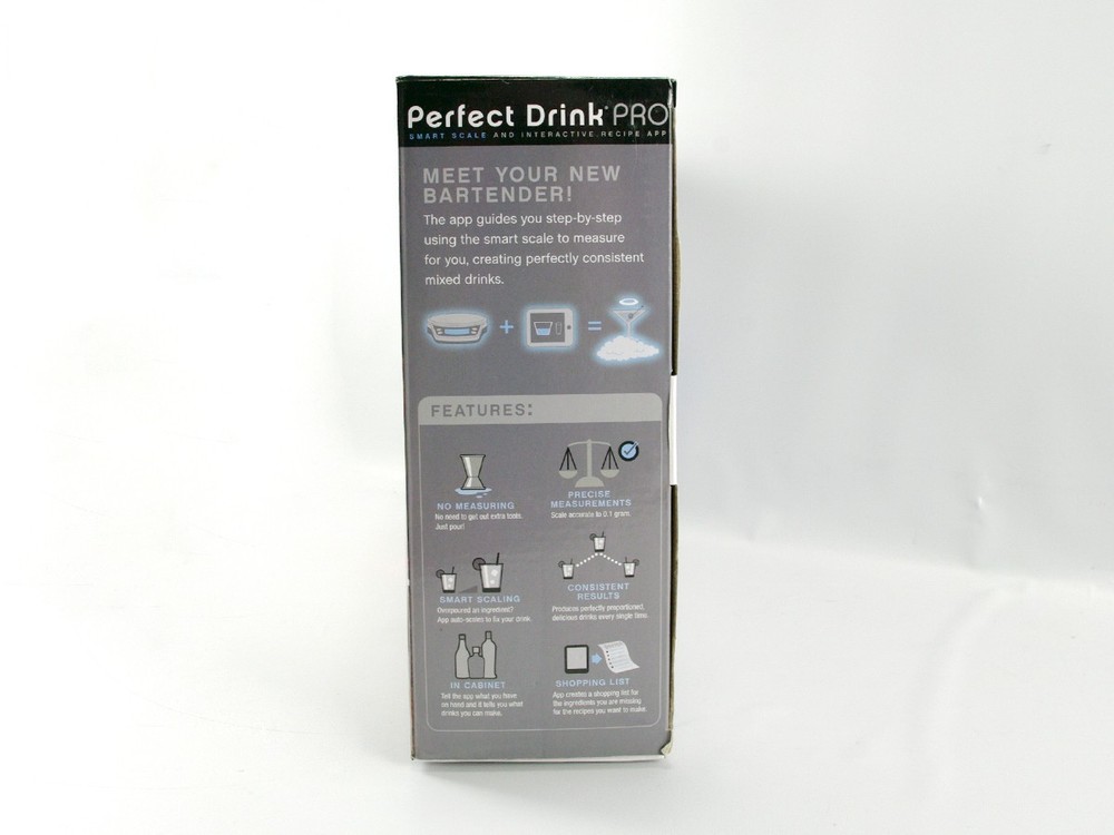 Perfect Drink App-Controlled Smart Scale Bartending System Kit Shaker Included