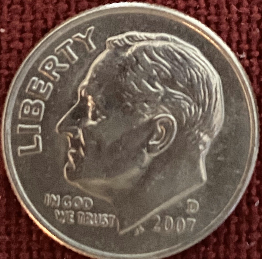 2007 P/D Roosevelt Dimes BU