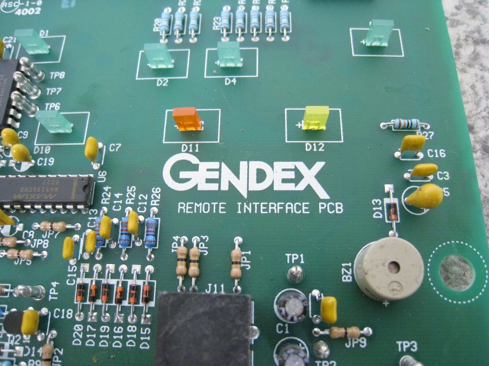 Gendex 124-0255 765DC Dental X-Ray Remote Interface Control Panel Circuit Board