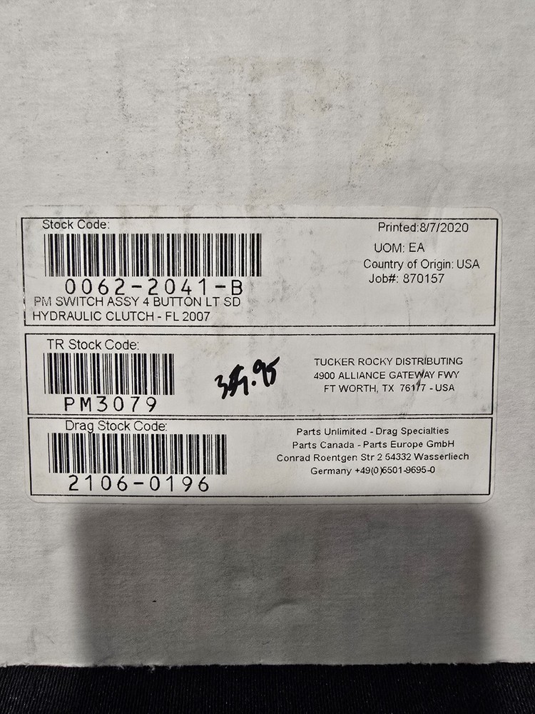 Performance Machine Control Switch Housing 2106-0196