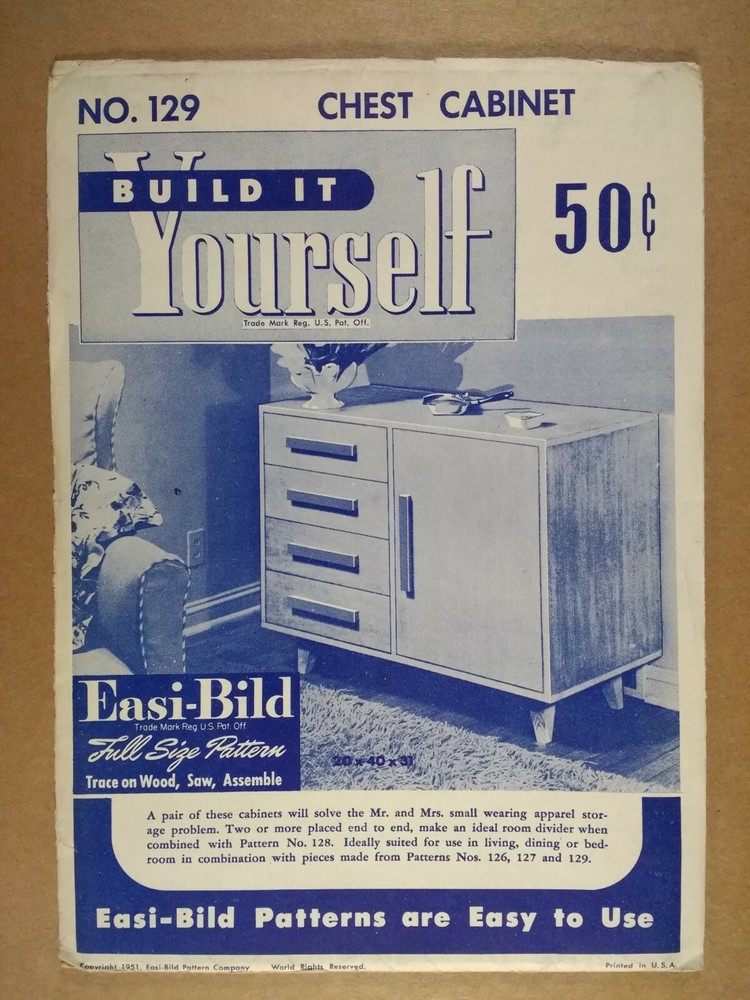 EASI-BILD Pattern 129 Chest Cabinet