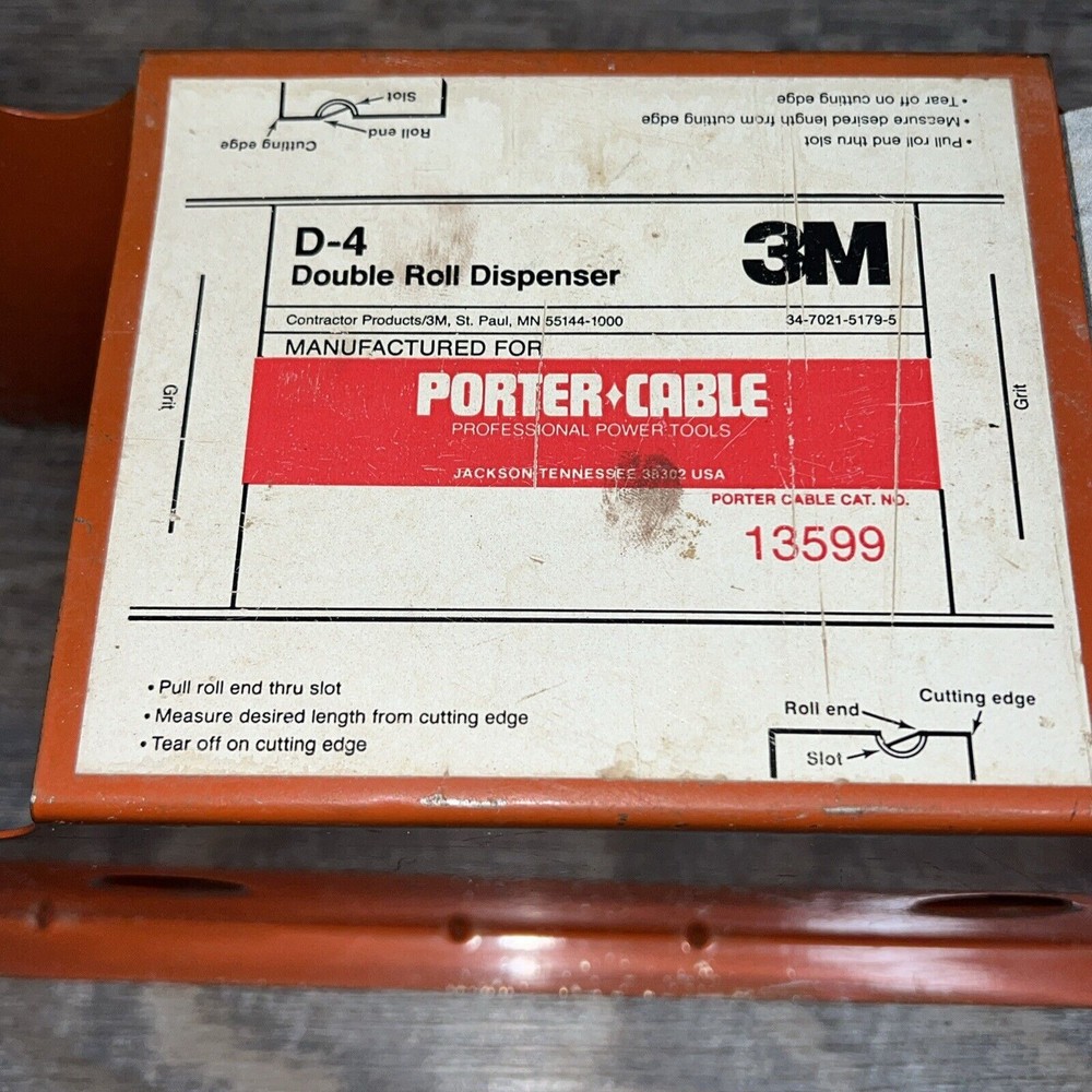 3M D-4 Double Roll Dispenser for Stikit 4.5 in. Sanding Sheet Rolls
