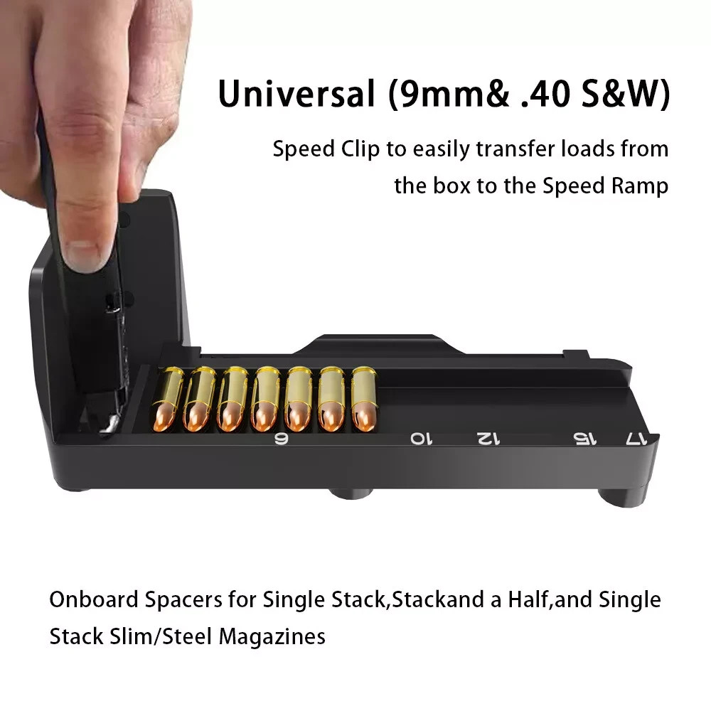 9mm 40S&W Universal Magazine Speed Loader - Quick Cartridge Loading Tool