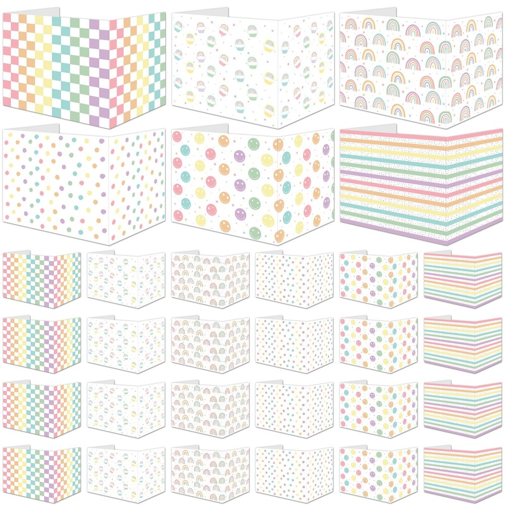 30 Pack Desk Dividers Students Rainbow Privacy Folder Waterproof Testing Boards