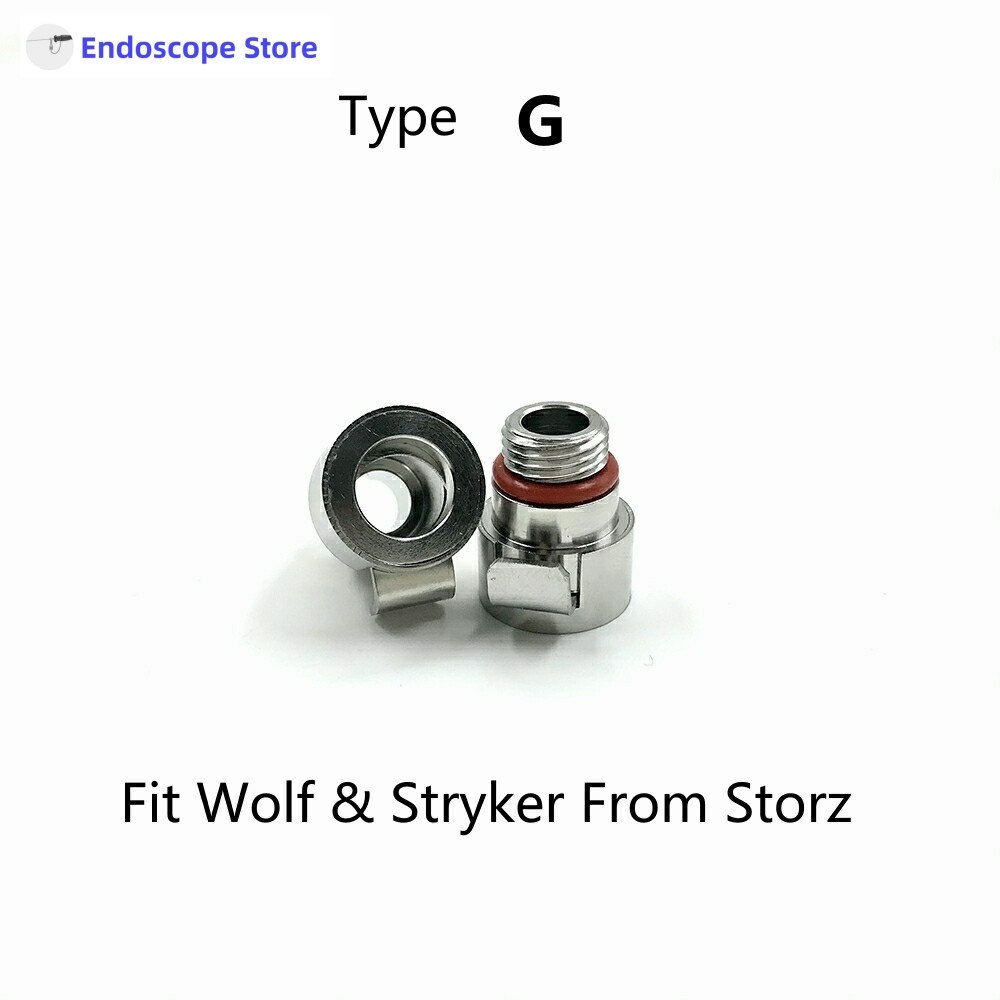 Rigid Endoscope Light Source Optical Fiber Interface Adapter Convert Connector
