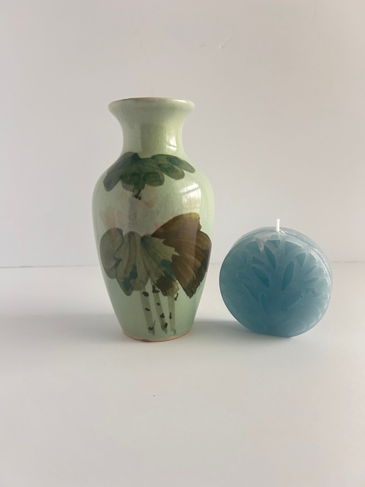 1960s Hand Painted Vase