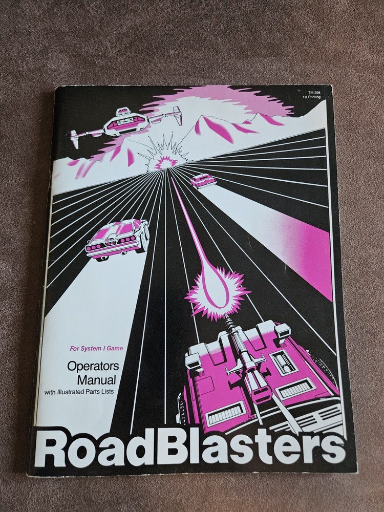 Atari System 1 - Road Blasters - 1987 Arcade Game Manual