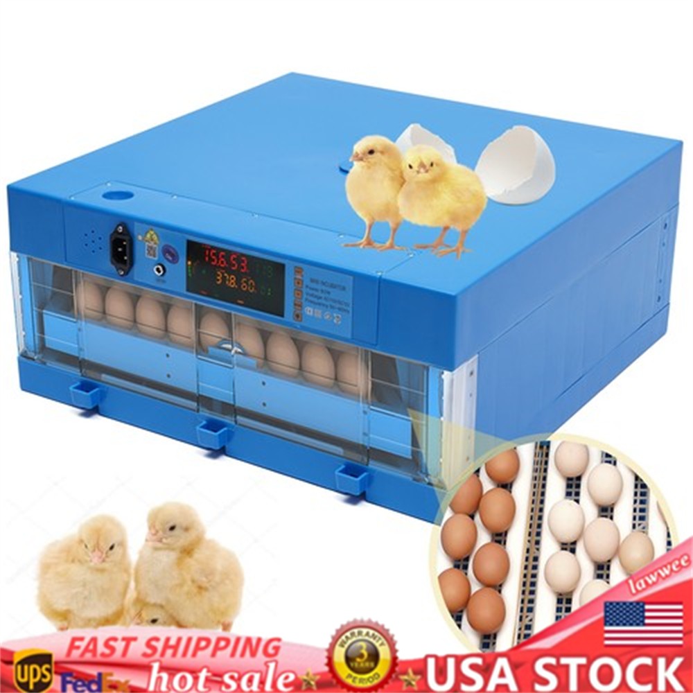2-in-1 Incubator 48 Eggs Automatic Digital Egg Hatcher Temperature Control