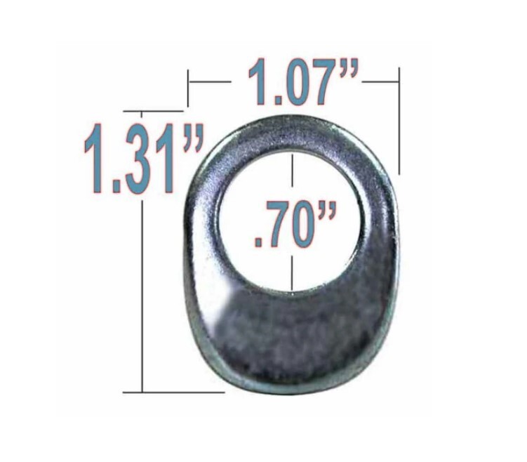 20 Pcs Keystone Mag Wheel Lug Nuts 1/2" Offset Washers Nut