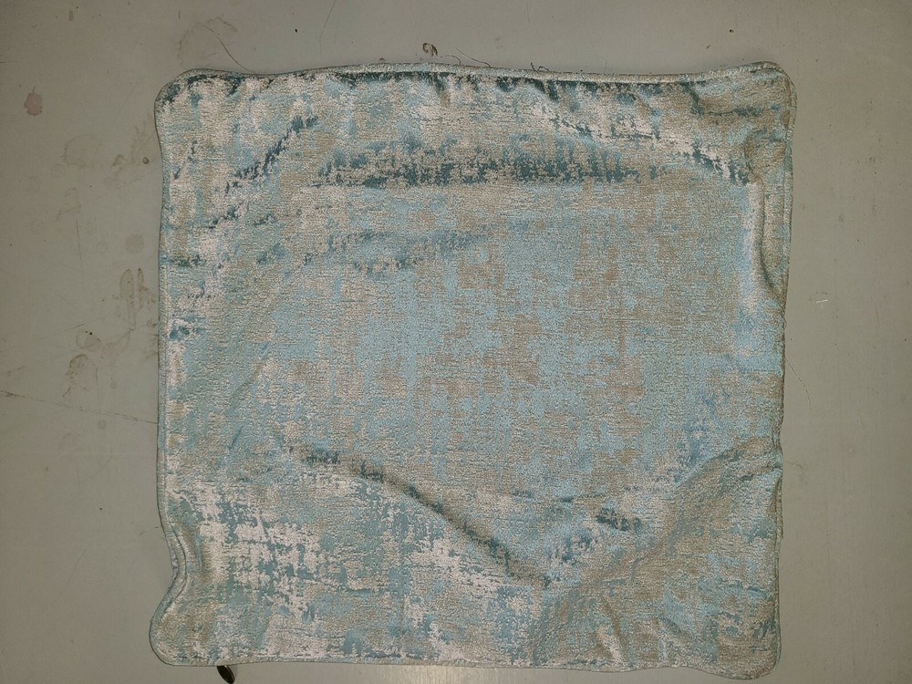 Pier 1 "Aqua Chenille" 18" Pillow Cover