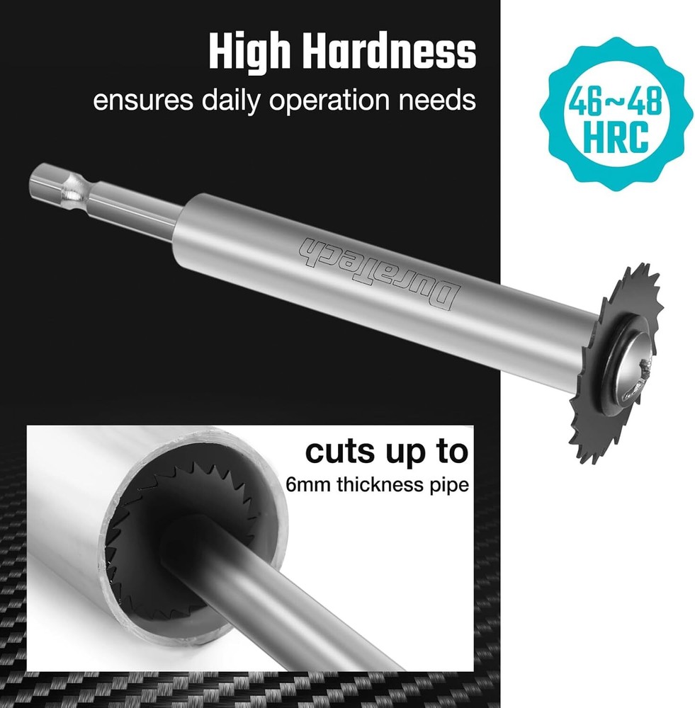 DURATECH inside Pipe Cutter with 2 Replaced Blades for PVC and Plastic Pipe