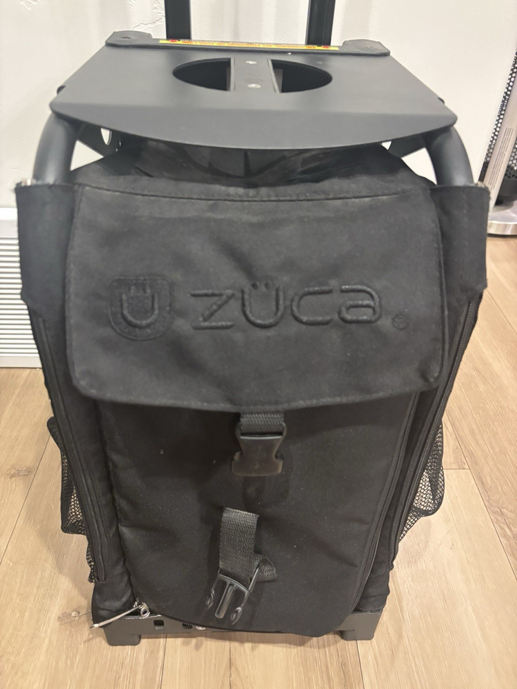 Züca Black Winter Sports Rolling Backpack with Telescoping Handle & Mesh Pocket