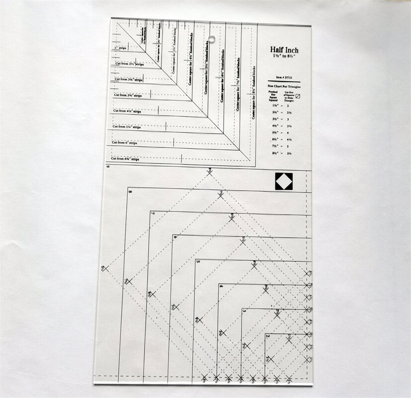 Square Squared Ruler Wing Clipper Quilting Tool for Trimming