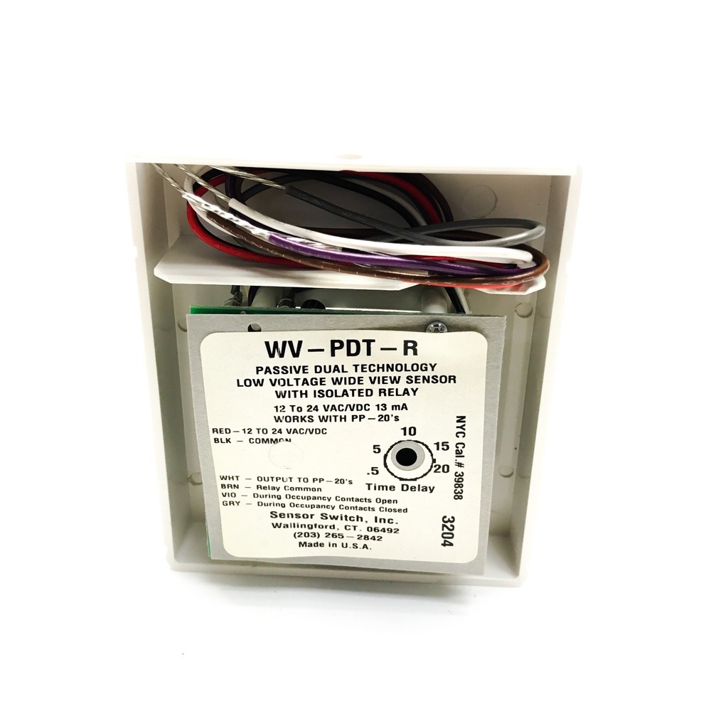 Sensorswitch WV-16 Low Voltage, Wide View Sensor, White