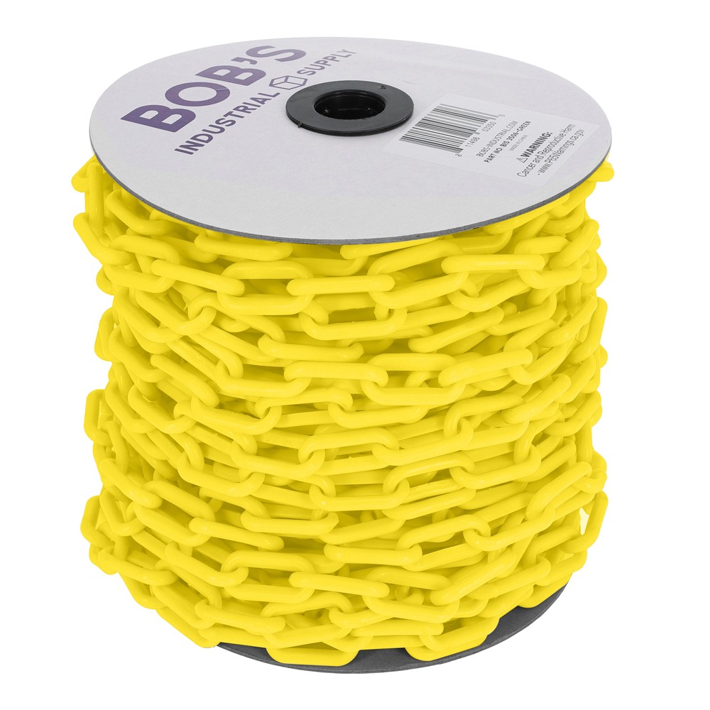 BISupply Plastic Chain Barrier 125ft Plastic Halloween Chain Crowd Control