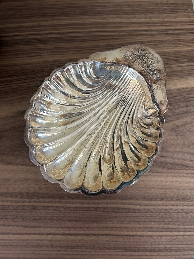 Vintage - IFS (Israel Freeman & Sons) - Shell Silver Dish