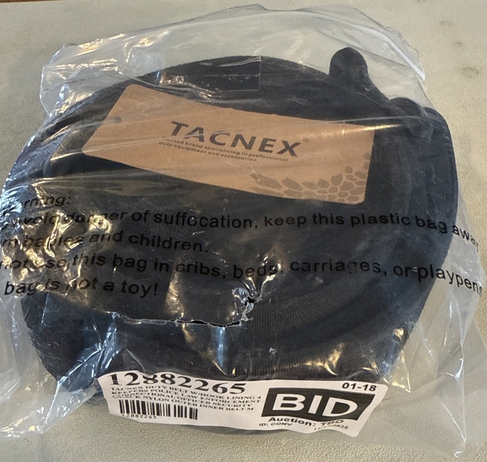 TACNEX Duty Belt Set Size Medium NWT