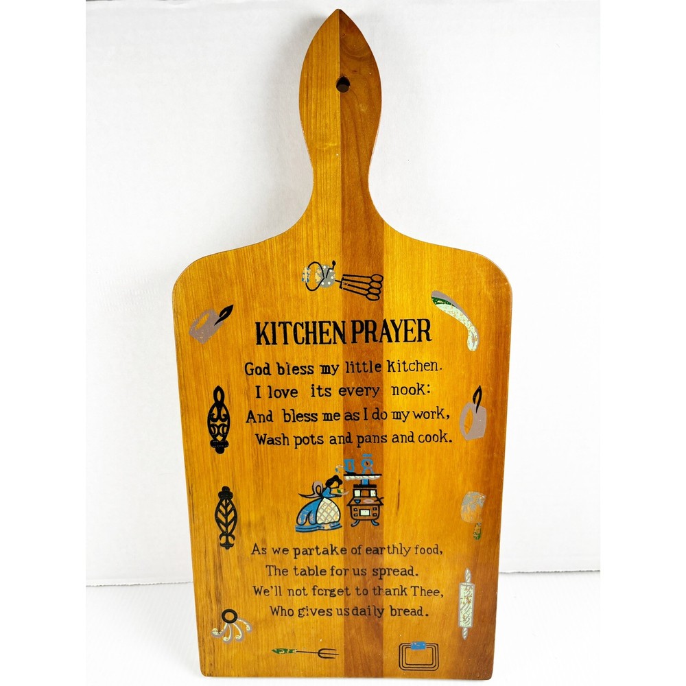 Vintage KITCHEN PRAYER Cutting Board