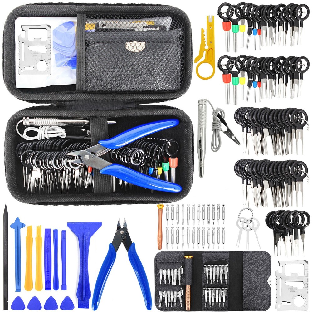 121pcs Pin Ejector Wire Kit Extractor Connector Puller Car Terminal Removal Tool