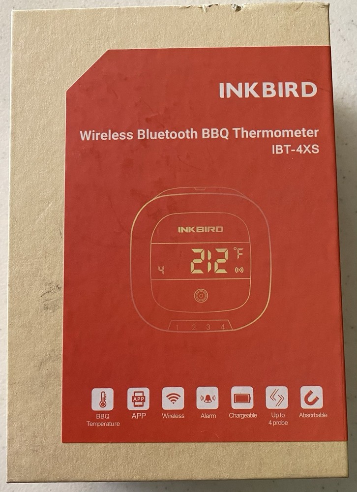 Meat BBQ Oven Thermometer - Wireless Bluetooth Display and timer