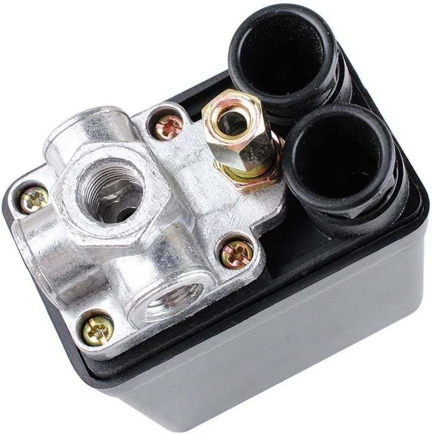 Central Pneumatic Air Compressor Pressure Switch Control Valve Black