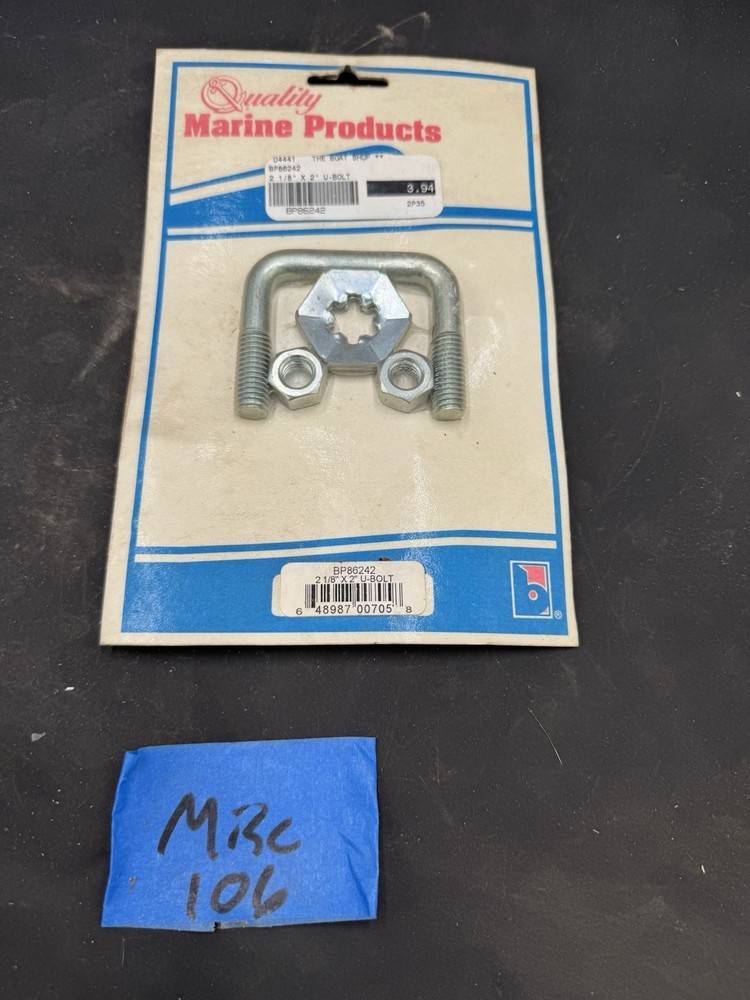 U-Bolt BP86242 Marine Tie Down Galvanized