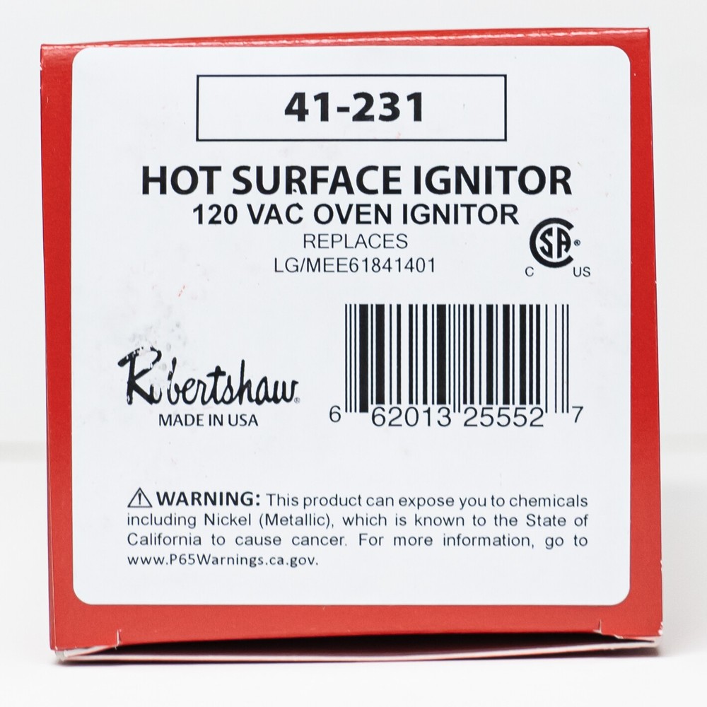 MEE61841401 for LG Range Oven Ignitor Exact Replacement