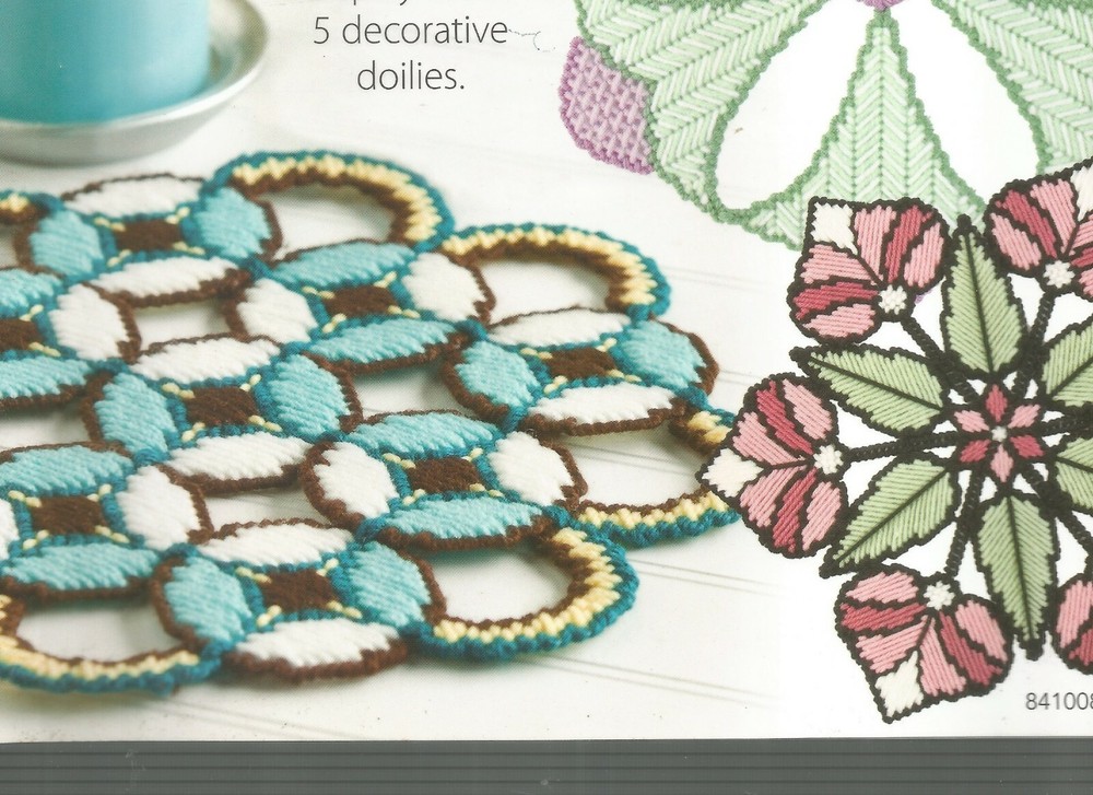 Plastic Canvas Patterns Decorative Doilies 5 Styles Annies Attic E74