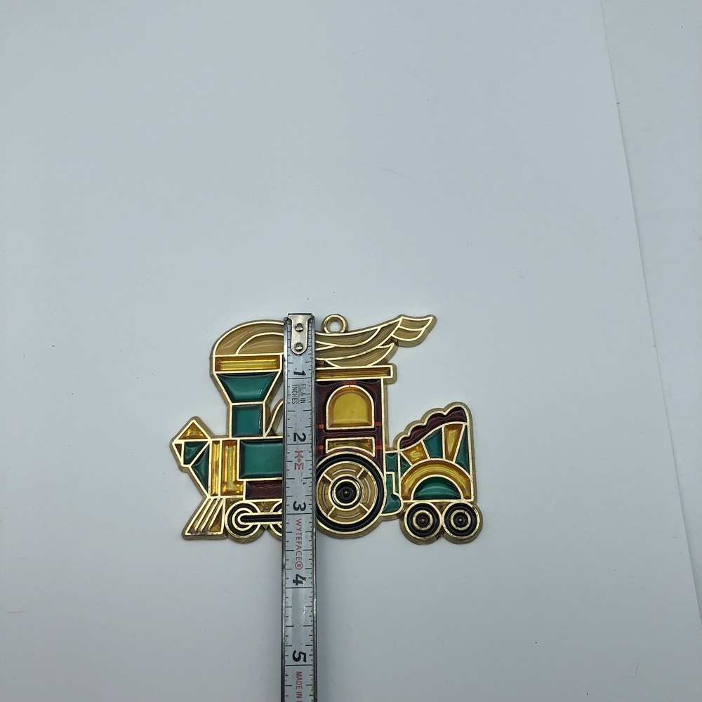 Vintage Train engine suncatcher ornament