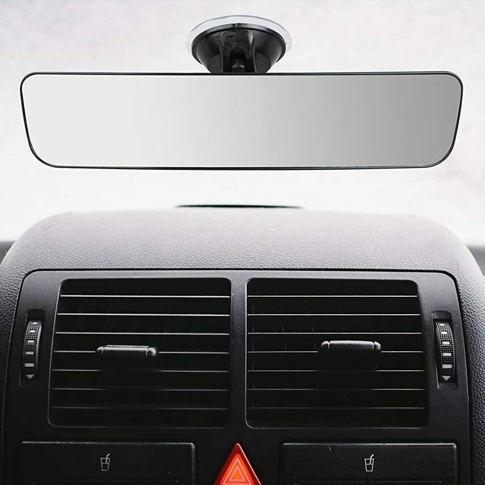 Car Suction Rear Cup View Mirror Angle Adjustable Interior Glass Rearview Mirror