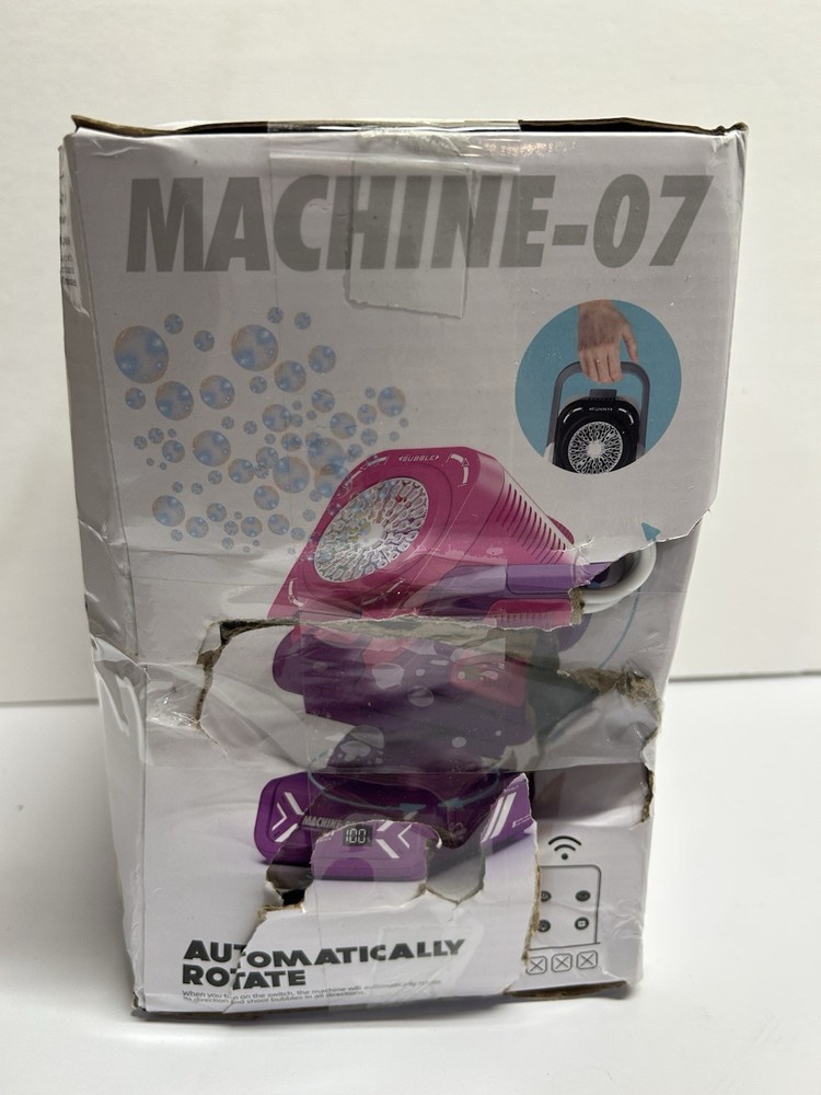 2025 Upgraded Bubble Machine with Remote Control Automatic RGB READ DESCRIPTION