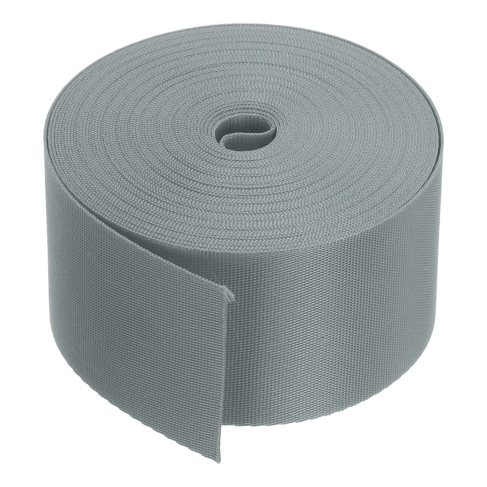 Flat Nylon Webbing Strap 2 Inch 10 Yards Iron Gray for Backpack