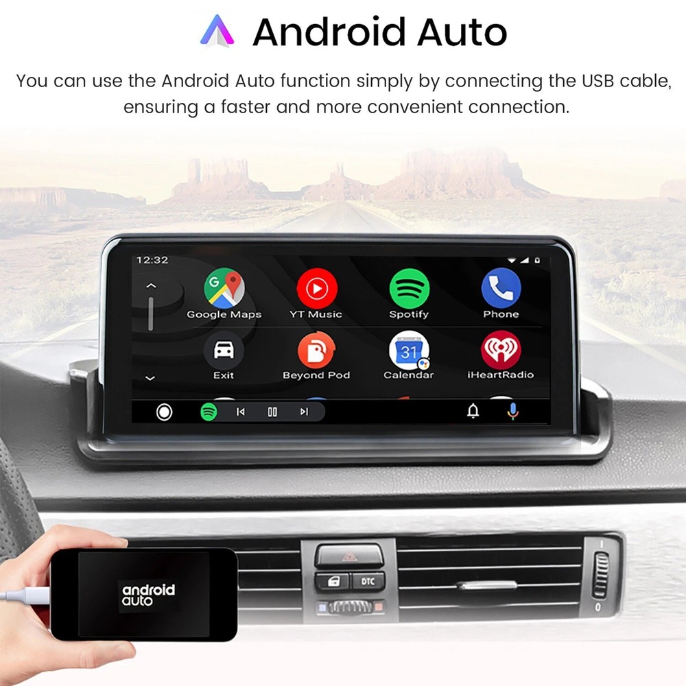 10.25" Linux Car Stereo Apple CarPlay For BMW 3 Series E90 E91 E92 E93 2006-2011