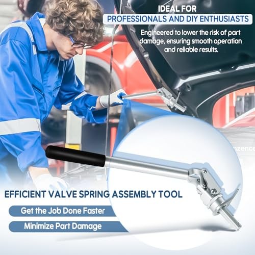 66784 Valve Spring Compressor Tool Universal for 3/8" & 7/16" Studs, Quick