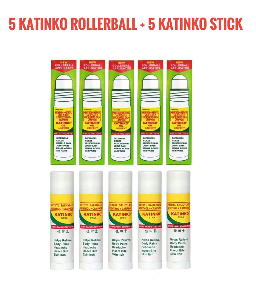 Katinko Rollerball And Katinko Stick Bundle,  5+5 -10ml Each