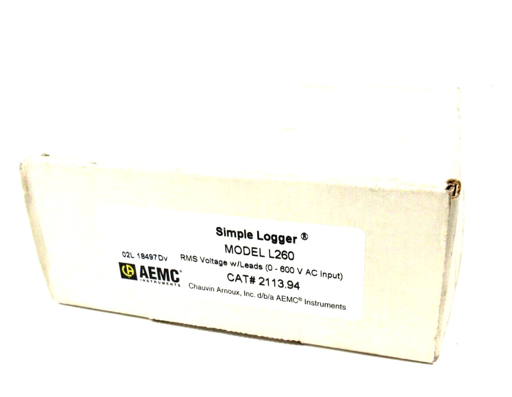 NEW AEMC MODEL L260 SIMPLE LOGGER