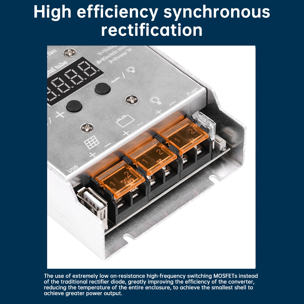 MPPT 500W 20A Solar Controller DC18-80V Step-down Charging Controller 12V 24V
