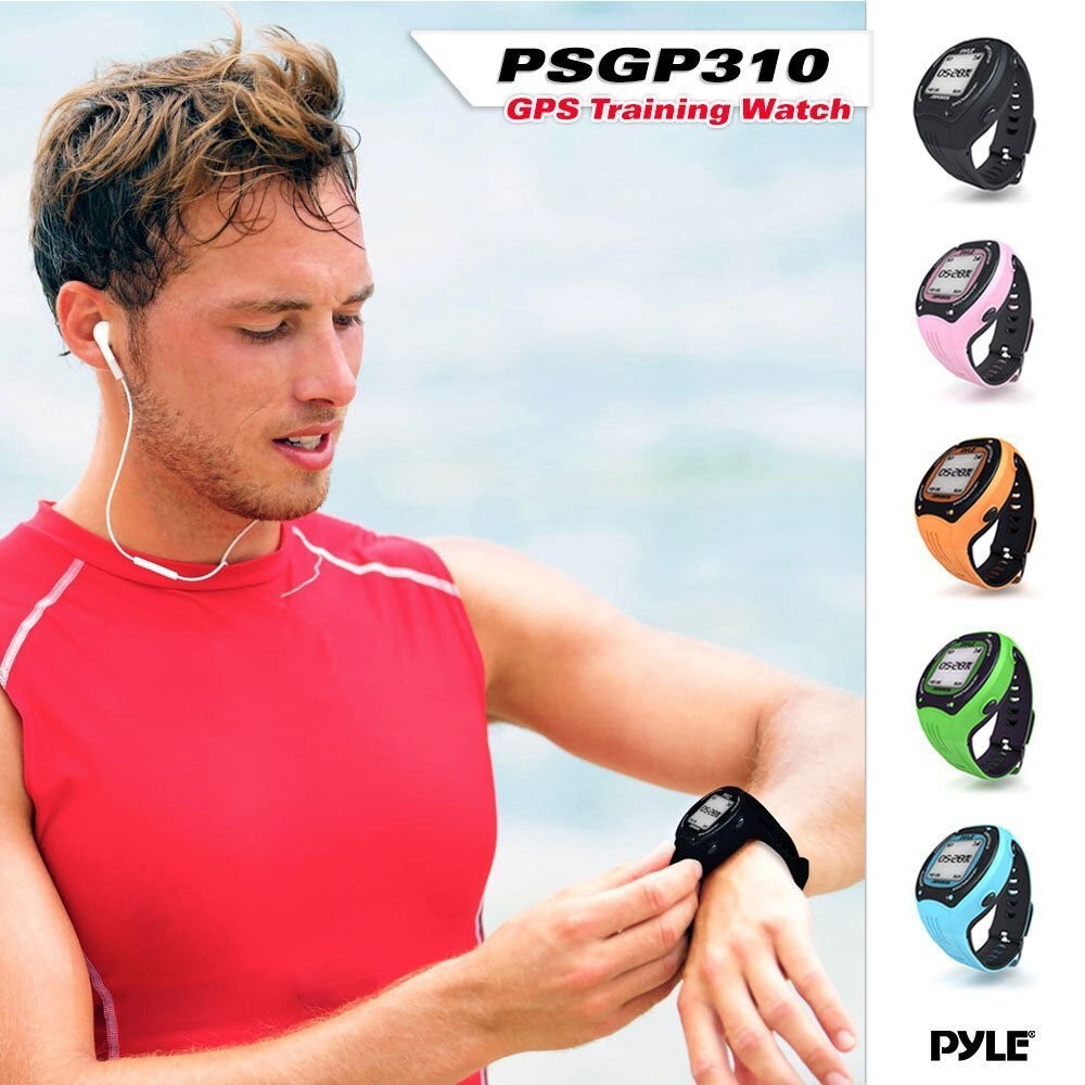 Pyle PSGP310 Multi-Function Digital LED Sports Training Watch w/ GPS Navigation
