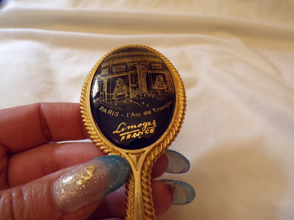VTG Limoges Hand Held Mirror