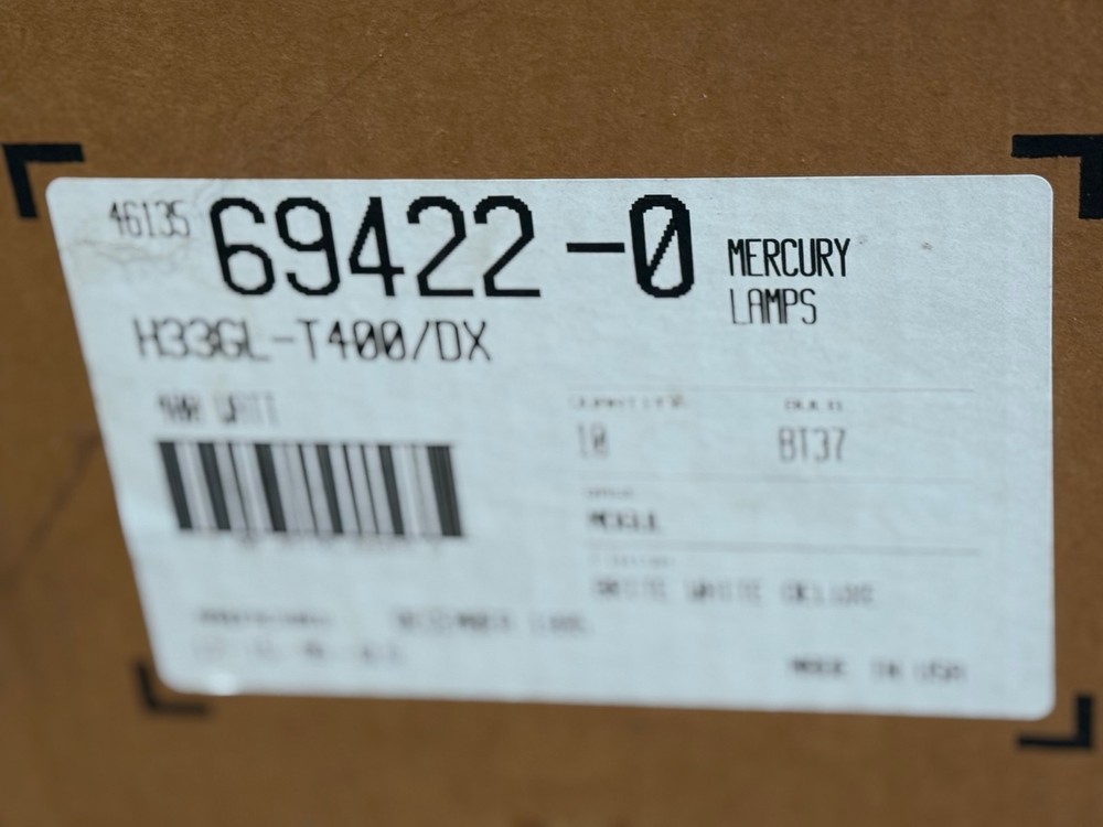 H33GL-T400/DX Coated Light Bulb Lamp 400W BT37 E39 Mogul Base SYLVANIA NEW 69422