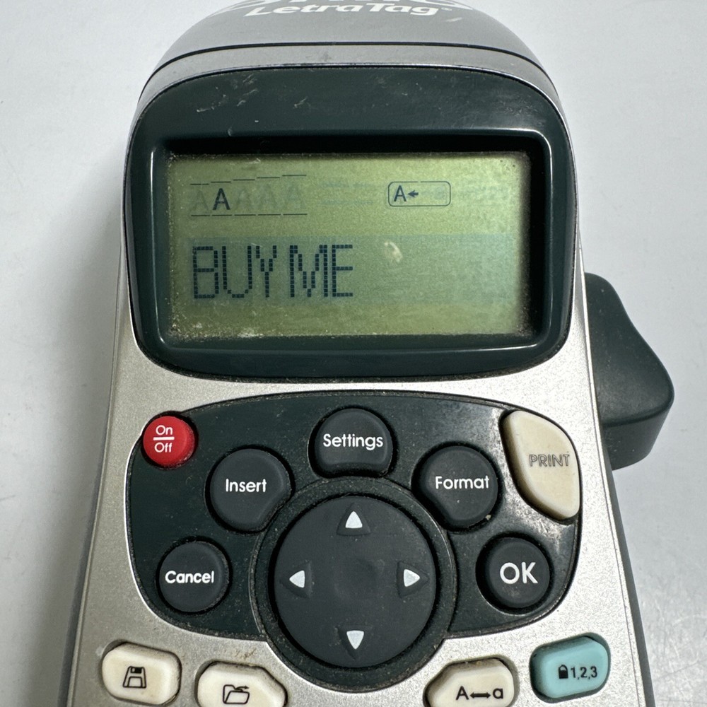 Dymo Letratag Label Maker Clean White Labels TESTED & WORKING