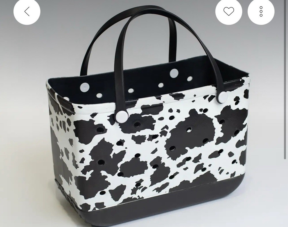 Cow Print Tote Bag